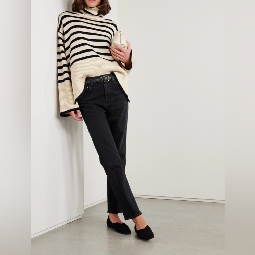 Citizens of Humanity Zurie Ankle high-rise straight organic jeans | Black | 27
